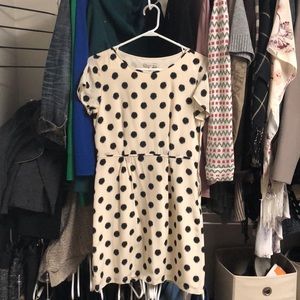 Polka dot silk dress